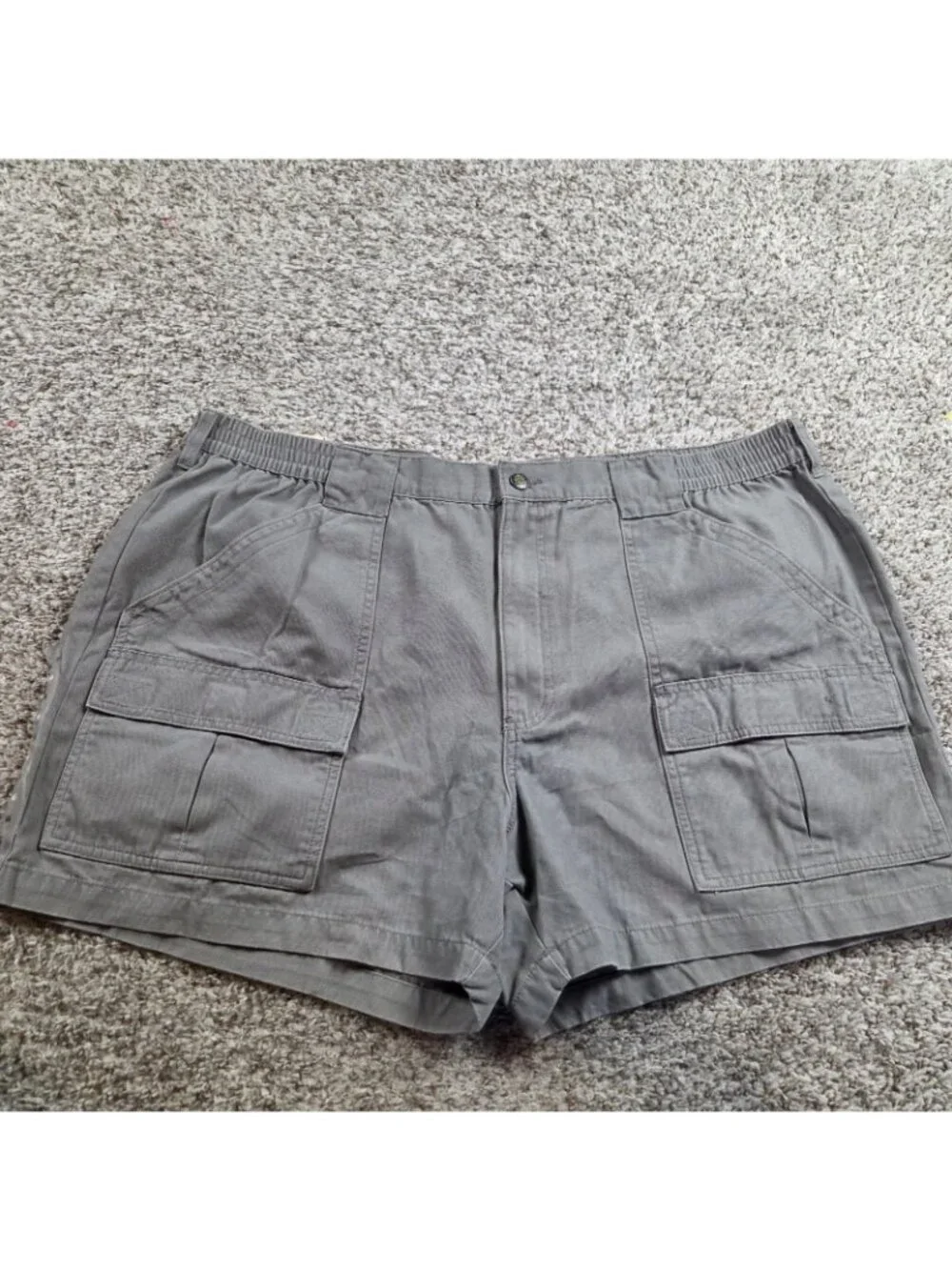 RedHead Cargo Shorts Mens 46 Gray Ripstop Cotton Utility Pockets Tags